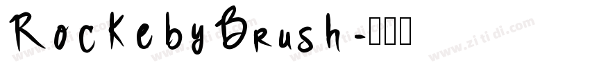 Rockeby Brush字体转换
